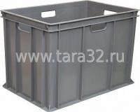 Ящик пластиковый сплошной 600х400х410, серый
