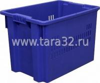 Ящик 600x400x400 с перфорированными стенками, синий