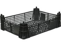 Ящик перфорированный 400×300×110, арт.: 101, объём 9, чёрный