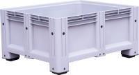 Контейнер Big Box 1200x1000x580 мм сплошной на ножках серый