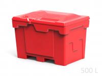 Ящик 500 с крышкой (красный)