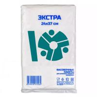Пакет фасовочный пласт "Экстра синий" 240*370 мм, 8 мкм, прозрачный