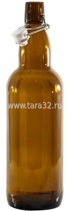 Бутылка с бугельной пробкой 0,75 л, коричневая