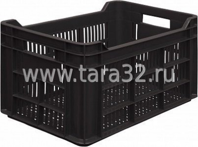 Перфорированный ящик 500x300x264, черный